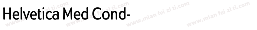 Helvetica Med Cond字体转换